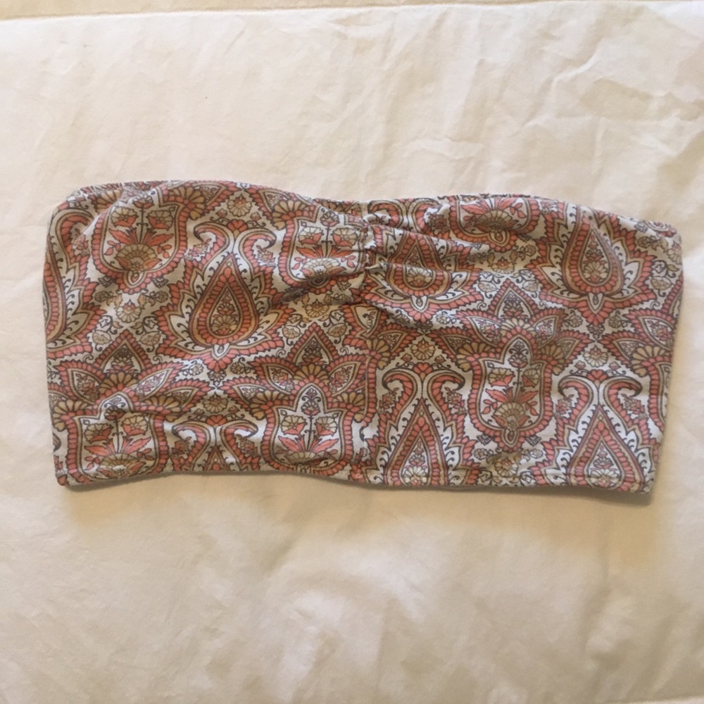 💛(3/15) Hippie paisley tube top